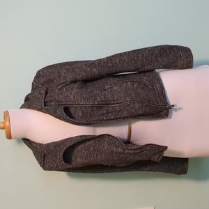 Stacatto Medium Charcoal Knit Moto Jacket